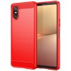 Zadný Kryt Carbon červený – Sony Xperia 10 VI Zadný Kryt Carbon červený – Sony Xperia 10 VI