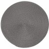 Tmavo sivé kruhové prestieranie na stôl sivá Priemer kruhu: 38 cm Tmavo sivé kruhové prestieranie na stôl sivá Priemer kruhu: 38 cm