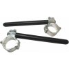 ACCOSSATO Aluminium-forged clip-ons ACCOSSATO with metal clamp composed of 2 half-rings 10 degrees inclination, black ACCOSSATO Aluminium-forged clip-ons ACCOSSATO with metal clamp composed of 2 half-rings 10 degrees inclination, black