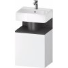 Duravit Qatego skrinka 44x35x64.5 cm závesná kúpeľňová skrinka pod umývadlo biela-čierna QA4076R49180000 Duravit Qatego skrinka 44x35x64.5 cm závesná kúpeľňová skrinka pod umývadlo biela-čierna QA4076R49180000