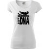 Swimming is in my DNA - Dámske tričko Pure - 3XL ( Biela ) Swimming is in my DNA - Dámske tričko Pure - 3XL ( Biela )