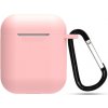 Ochranné pouzdro na Apple Airpods 1,2 silikónové hladké Farva: Ružová Ochranné pouzdro na Apple Airpods 1,2 silikónové hladké Farva: Ružová