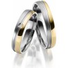 Dvoubarevné titanové snubní prsteny TI-47 Dvoubarevné titanové snubní prsteny TI-47