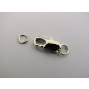 Karabinka 5x15mm platina, 2 páry Karabinka 5x15mm platina, 2 páry