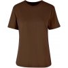 Build Your Brand Dámske oversize tričko Čokoládová