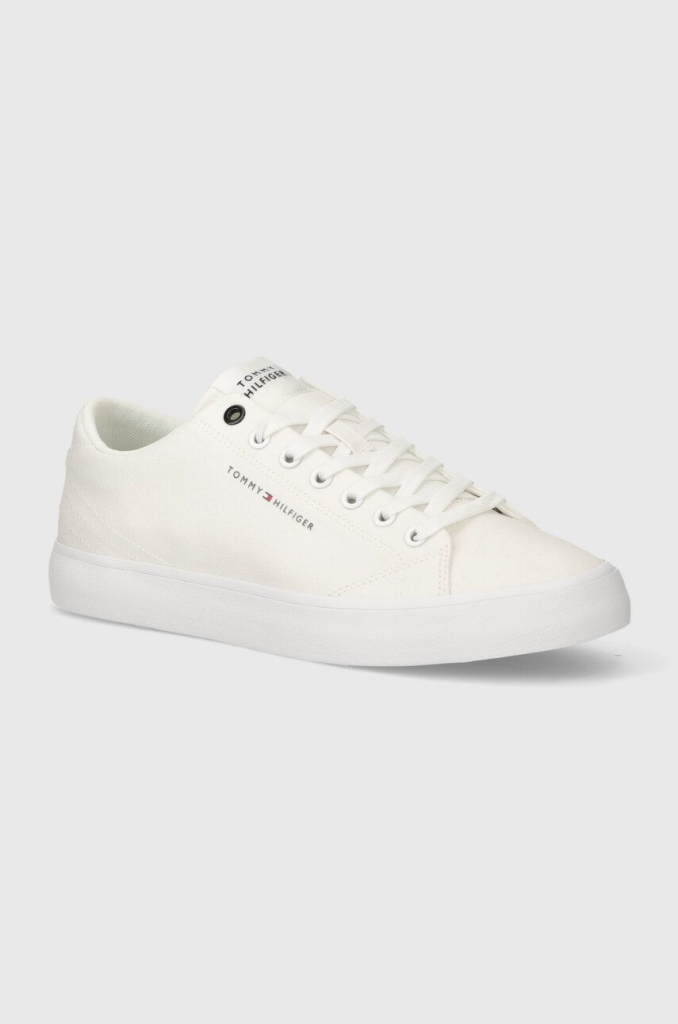 Tommy Hilfiger th hi vulc low canvas FM0FM04882 biela