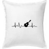 EKG akustická gitara - Vankúš 50x50 - 50x50 - Vrátane výplne ( Biela ) EKG akustická gitara - Vankúš 50x50 - 50x50 - Vrátane výplne ( Biela )