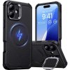 ESR Cyber Tough HaloLock Case + Stash Stand zadný kryt na mobil Apple iPhone 16 Plus čierna; 1A7640102 ESR Cyber Tough HaloLock Case + Stash Stand zadný kryt na mobil Apple iPhone 16 Plus čierna; 1A7640102