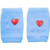 New Baby Detské nákolenníky s ABS I Love Mum and Dad Modrá New Baby Detské nákolenníky s ABS I Love Mum and Dad Modrá