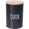 Dóza plech/bambus pr. 11 cm Cukor BLACK SK Dóza plech/bambus pr. 11 cm Cukor BLACK SK