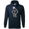 Basketbal kostra - Mikina pánska Cape s kapucňou - M ( Tmavomodrá (veľmi tmavá - skoro čierna) ) Basketbal kostra - Mikina pánska Cape s kapucňou - M ( Tmavomodrá (veľmi tmavá - skoro čierna) )