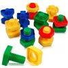 Edukačné konštrukčné kocky Montessori skrutky 30 prvkov Edukačné konštrukčné kocky Montessori skrutky 30 prvkov