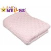 Háčkovaná dečka Baby Nellys ® - ružová Háčkovaná dečka Baby Nellys ® - ružová