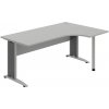 OFFICE PRO s.r.o. Kancelársky stôl pracovný, ľavé prevedenie - CE 1800 60 L, šedá OFFICE PRO s.r.o. Kancelársky stôl pracovný, ľavé prevedenie - CE 1800 60 L, šedá