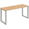Hobis Pracovný stôl UNI O, 160x75,5x60 cm, dub/sivá Hobis Pracovný stôl UNI O, 160x75,5x60 cm, dub/sivá