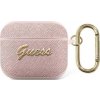 Guess Case Guess GUA3SASMP Apple AirPods 3 růžové/růžové Saffiano Script Metal Collection Guess Case Guess GUA3SASMP Apple AirPods 3 růžové/růžové Saffiano Script Metal Collection