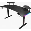 Ekspand Elektrický Herný stôl RGB 160x65 BR03 Čierny Ekspand Elektrický Herný stôl RGB 160x65 BR03 Čierny
