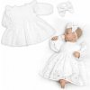 Baby Nellys Sukničkobody s volánikom čelenka Laura Madeira 2D sada biele Baby Nellys Sukničkobody s volánikom čelenka Laura Madeira 2D sada biele