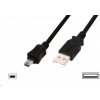 Digitus AK-300108-030-S USB A samec na B-mini 5pin samec, 2x stíněný, 3m Digitus AK-300108-030-S USB A samec na B-mini 5pin samec, 2x stíněný, 3m