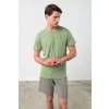Vamp 18601 pánské pyžamo krátké zelené