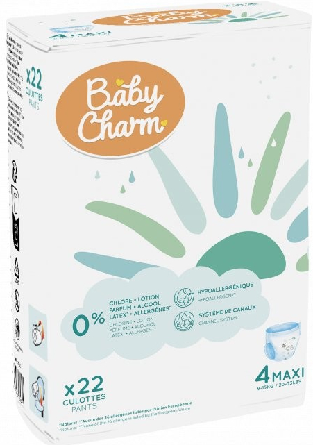 Baby Charm super dry pants 4 maxi 9-15 kg - 22 ks