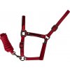 Equestro Set ohlávky s vodítkom Elegance ro red