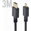 GEMBIRD Kábel micro HDMI Male/Male 3m CC-HDMID-10 GEMBIRD Kábel micro HDMI Male/Male 3m CC-HDMID-10