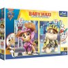 TREFL Oboustranné puzzle Tlapková patrola: Sky a Rubble BABY MAXI 2x10 dílků TREFL Oboustranné puzzle Tlapková patrola: Sky a Rubble BABY MAXI 2x10 dílků