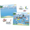 Melissa & Doug Sticker pad vozidlá sada opakovane použiteľných samolepiek a scén