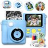 Detský fotoaparát Artnico s okamžitou tlačou + náplne modrý Detský fotoaparát Artnico s okamžitou tlačou + náplne modrý