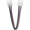 Obojstranný RGB LED konektor 10mm s káblom Obojstranný RGB LED konektor 10mm s káblom