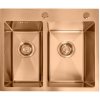Rea Toby, 1.5-komorový nerezový drez 560x480x210 mm, medená matná, ZLE-06416 Rea Toby, 1.5-komorový nerezový drez 560x480x210 mm, medená matná, ZLE-06416