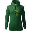 Volejbal zlatá - Mikina dámská Cape s kapucí - XS ( Fľaškovozelená ) Volejbal zlatá - Mikina dámská Cape s kapucí - XS ( Fľaškovozelená )