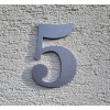 Číslo 5 na dom strieborné samolepiace Číslo 5 na dom strieborné samolepiace