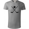 Florbalové hokejky - Tričko z organickej bavlny - 2XL ( Starostrieborná ) Florbalové hokejky - Tričko z organickej bavlny - 2XL ( Starostrieborná )