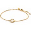 Pandora Pozlátený náramok s perlou a zirkónmi Essence Shine 563830C01 20 cm