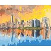 ZUTY Maľovanie podľa čísel - NEW YORK V ODRAZE VODY Rámovanie: vypnuté plátno na rám, Rozmer: 80x100 cm ZUTY Maľovanie podľa čísel - NEW YORK V ODRAZE VODY Rámovanie: vypnuté plátno na rám, Rozmer: 80x100 cm