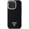 Guess PU Grained Triangle Logo Zadní Kryt pro iPhone 16 Pro Black Guess PU Grained Triangle Logo Zadní Kryt pro iPhone 16 Pro Black
