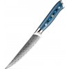 IZMAEL Damaškový kuchynský nôž Tukami Steak/Modrá 13.2 cm