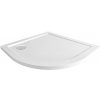 Mereo Mereo, Štvrťkruhová sprchová vanička, R550, 90x90x4 cm, SMC, bílá, vrátanie sifónu, MER-CV01NS Mereo Mereo, Štvrťkruhová sprchová vanička, R550, 90x90x4 cm, SMC, bílá, vrátanie sifónu, MER-CV01NS