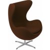 Nábytek PEGAS Křeslo Vejce hnědý kašmír 16 Premium Nábytek PEGAS Křeslo Vejce hnědý kašmír 16 Premium
