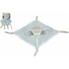 Teddies Medvěd usínáček chrastítko plyš 25 x 25 cm modrá Teddies Medvěd usínáček chrastítko plyš 25 x 25 cm modrá
