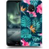 Picasee silikónový prehľadný obal pre Nokia 7.2 - Pink Monstera Picasee silikónový prehľadný obal pre Nokia 7.2 - Pink Monstera