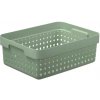 Plastový košík SEOUL 6024 – organizér 27x36x13 cm – zelená - NHG 15-6024-ze Plastový košík SEOUL 6024 – organizér 27x36x13 cm – zelená - NHG 15-6024-ze