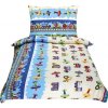 Bellatex obliečky bavlna Junior lietadlá a autá modré 140x200 70x90