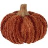Clayre & Eef Tmavo tehlová látková dekorácia tekvice Pumpkin M - Ø 12*10 cm - Clayre & Eef Clayre & Eef Tmavo tehlová látková dekorácia tekvice Pumpkin M - Ø 12*10 cm - Clayre & Eef
