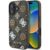 Guess PU 4G Peony MagSafe Zadní Kryt pro iPhone 16 Brown Guess PU 4G Peony MagSafe Zadní Kryt pro iPhone 16 Brown