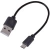 Napájací kábel USB/Micro USB 19,5cm (Nabíjací kábel na paralyzér, baterku, USB - Micro USB) Napájací kábel USB/Micro USB 19,5cm (Nabíjací kábel na paralyzér, baterku, USB - Micro USB)