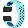 eses Silikónový dierkovaný remienok pre Garmin - Mätovo modrý, QuickFit 22 mm eses Silikónový dierkovaný remienok pre Garmin - Mätovo modrý, QuickFit 22 mm