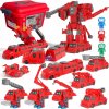 SADA MAGNETICKÝCH KOCIEK VOZIDLÁ HASIČSKÉ AUTO ROBOT TRANSFORMER PRE DETI SADA MAGNETICKÝCH KOCIEK VOZIDLÁ HASIČSKÉ AUTO ROBOT TRANSFORMER PRE DETI